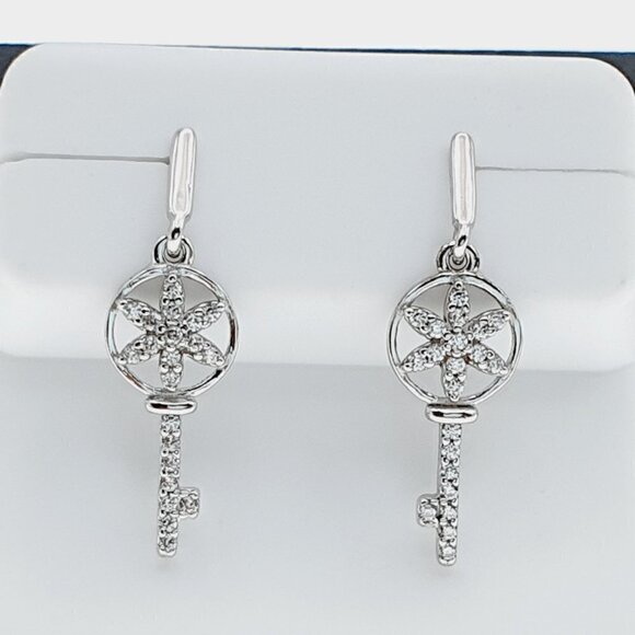 925 sterling silver luxury CZ earrings for women/girls, Best for gRJUS215 - Picture 7 of 11